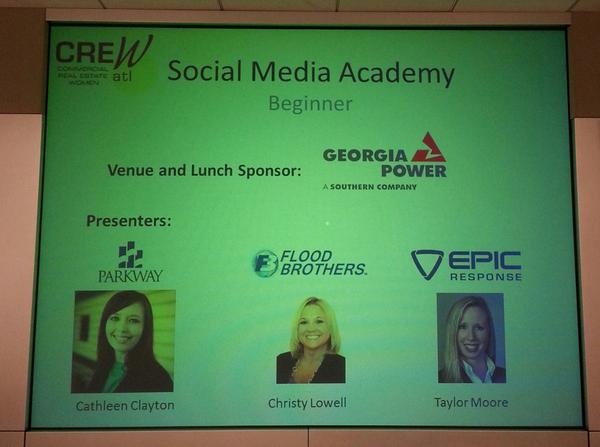 floodbrothers's tweet photo. @ChristyLowell teaching #socialmediaacademy @crewatlanta . http://t.co/8enPcPbUH9