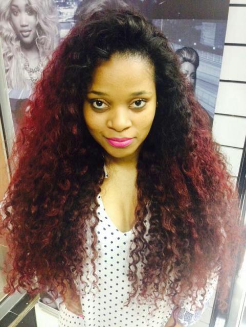 Sthandwa_Nzuza's tweet photo. #NewHairAlert from @phopsbeauty Mangolian Curls lace wig 26" R400 + 20"x2 R1350 031 201 8647 #DeepMaroon ♥ http://t.co/UtRf6lE4ci