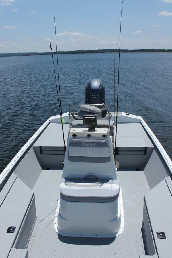 SeaArk Boats on X: Center console with 6 rod holders, area for