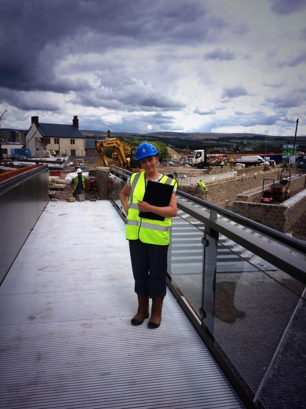 rebecca_farrer's tweet image. During site visits today I had the chance to walk on the #newbridge at #weaverstriangle #publicrealm @BarnfieldCLtd