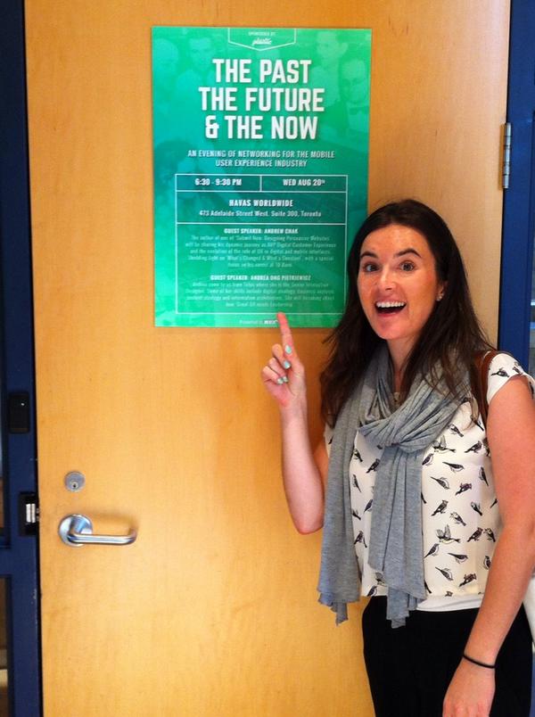 MUXGroupTO's tweet photo. Look at what Linda found! Seems like she is excited for tonight and so are we! #MUXmeetup #3Years http://t.co/GWfj4RtaKz