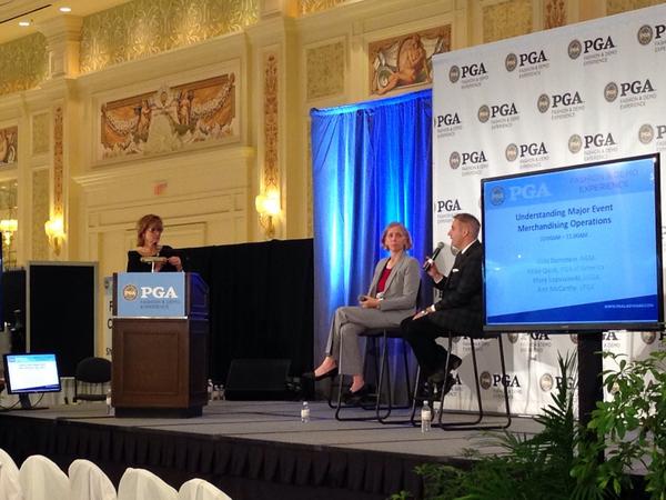 Just got a shoutout during the Major Event Merchandising panel at <a href="/PGAGolfShows/">Феликс Казанович</a> #vegas #cotton #PGAShow