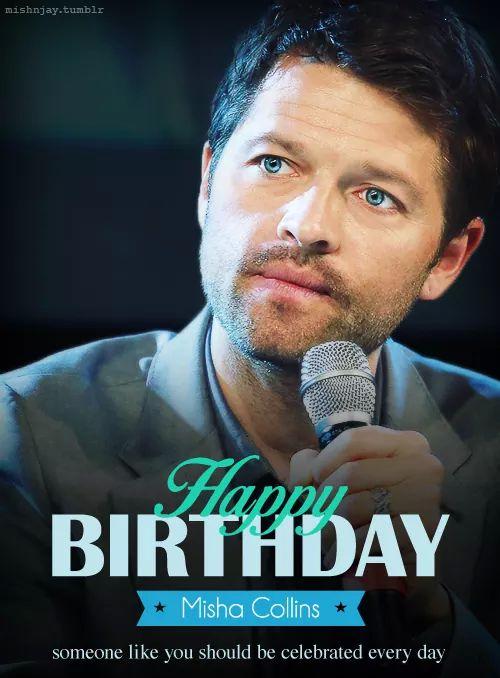 Happy birthday Misha collins 