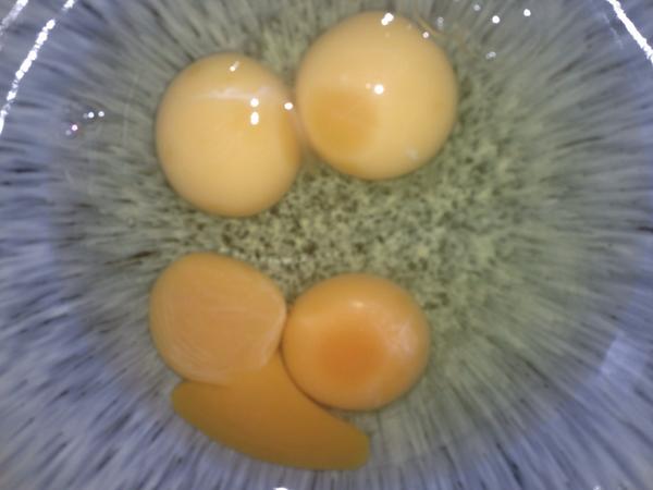 hils234's tweet photo. @b_stub had to share. Double whammy on the double yolkers #sadthatimsoexcitedbythis http://t.co/B51a5P7tDP
