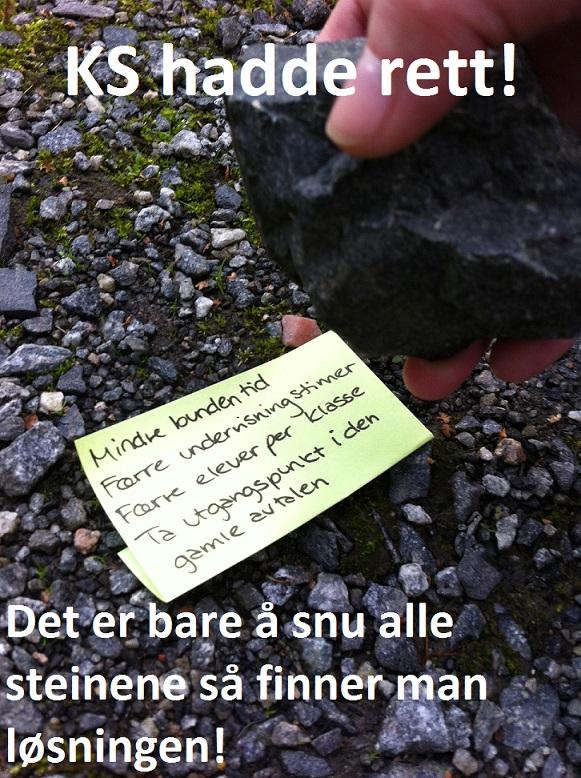 AlexFjellestad's tweet photo. @www_ks_no dere hadde rett! Det var bare å snu noen steiner #laererstreiken #laererbroelet http://t.co/IKohcfyjhW