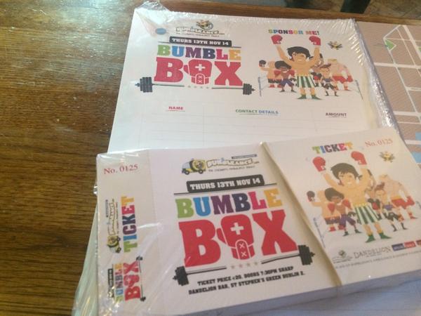 The most sought after tickets on the sporting calendar arrived today !#Bumblebox2014 #rumbleinthebumble