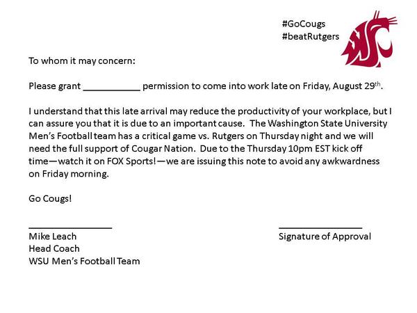 MunchyzHotDogs's tweet photo. Hey @WSUPullman, can we get a version of this to excuse us from class next Friday? #SeattleGame
"@NYCougs: #GoCougs http://t.co/nLR26hEvN9”