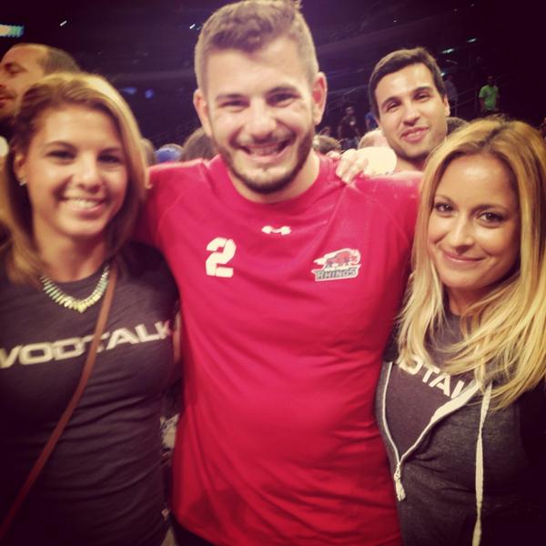 fitcultchron's tweet image. LR and Ali @TheGridLeague with @MathewFras of the @newyorkrhinos after they won against @TheLAReign at MSG! #GridFan