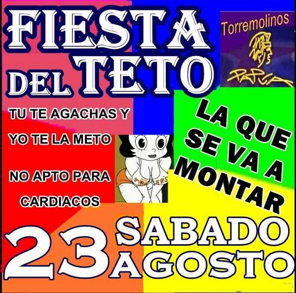papuatorremolin's tweet photo. Las fiestas que nos quedan por disfrutar en agosto, solo en Papúa Torremolinos. http://t.co/dFC8QpEnMQ