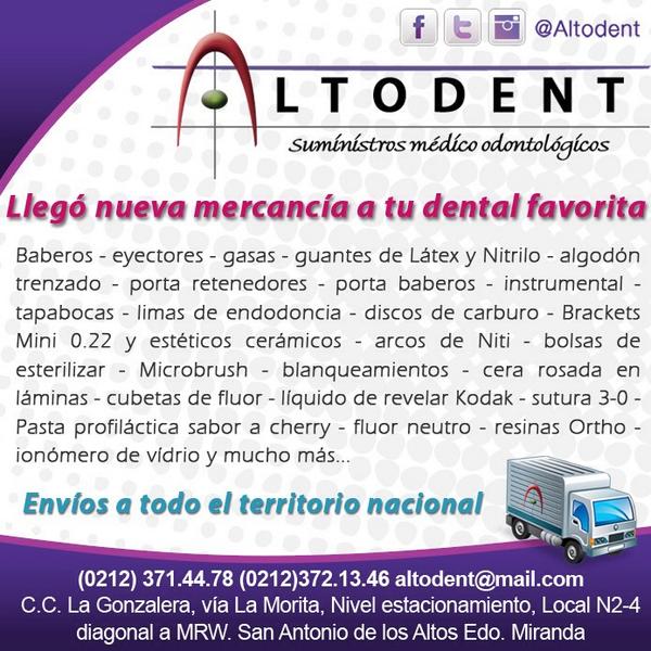 odontoespacio's tweet photo. No pierdas la oportunidad de conseguir toda la nueva mercancía que está llegando a @altodent contáctalos hoy mismo!! http://t.co/uISFEGGQuU