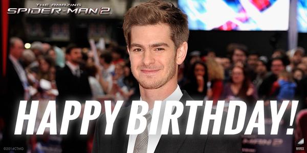 Sony Pictures on X: "#HappyBirthday to the AMAZING Andrew Garfield! #SpiderMan http://t.co/DoTd5s9Rl5" / X