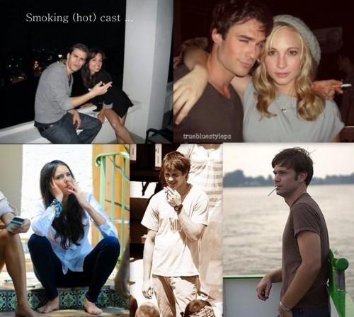 Smoking hot cast #ninadobrev #mattdavis #paulwesley #iansomerhalder  #stevenrmcqueen #TheVampireDiaries