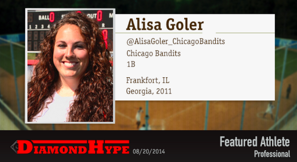 MyDiamondHype's tweet photo. Check out today's #DHFeaturedAthlete: 1B @agoler35  of the @Chicago_Bandits #NPF #softball http://t.co/KdcsuGar3Y http://t.co/EQbSY3H70B