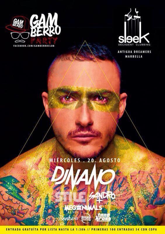 <a href="/kikoruizv/">Kiko Ruiz</a> <a href="/djnanoshow/">Dj Nano</a> hoy nos toca liarla a un nivel <a href="/GamberroClub/">Gamberro Club</a> en <a href="/SleekNightClub/">Sleek Nightclub</a> #Marbella