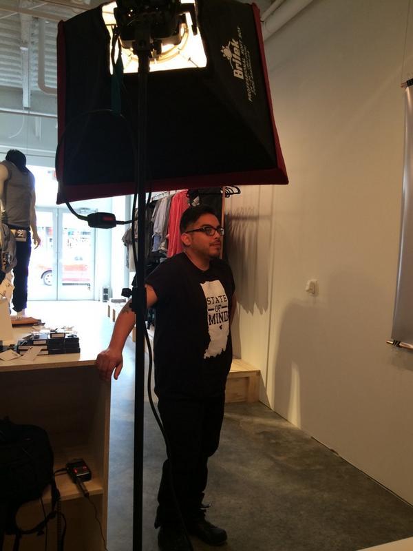 PatternIntern's tweet image. @_Jeremiah_ doing his thing for the Indy Visitor Channel. #PatternStore @PatternIndy