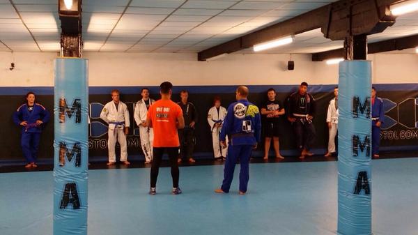 Back on the mats <a href="/BCLgym/">BCL Gym</a> with Coach <a href="/chicobjj/">Chico Mendes</a> #bjj #family #support