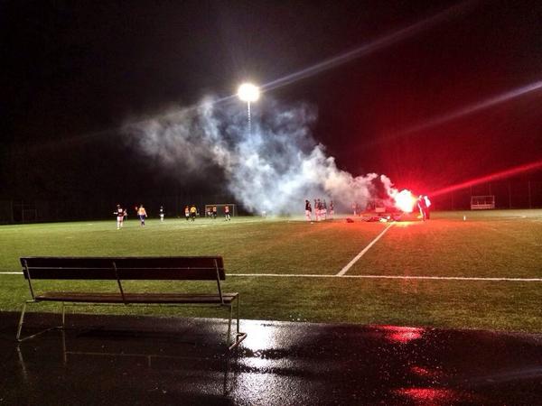 BKBOLLKLUBB's tweet image. BKB ultras på plats och hejar fram laget