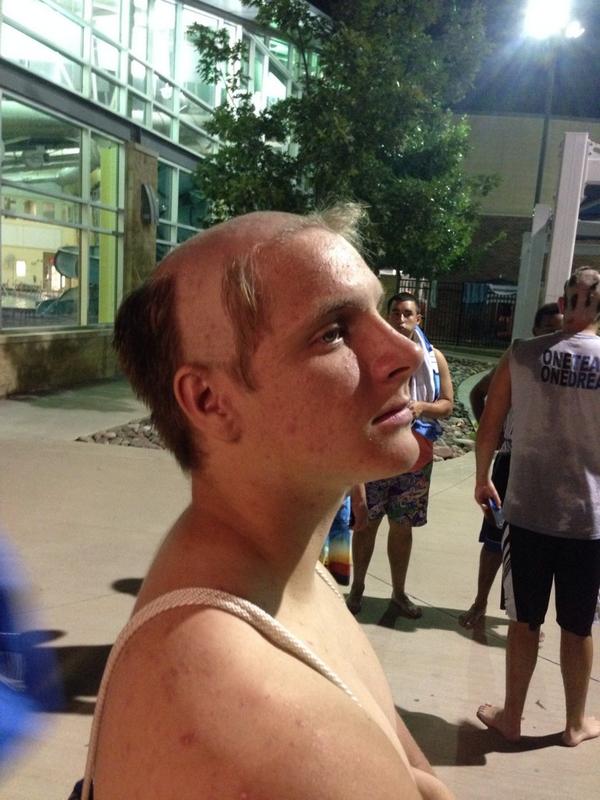 Reid__Fisher's tweet photo. Fuck me. it wouldn't be bad they said. It's ok they said.#freshcut #rockingthis http://t.co/Zlbb6sbntv