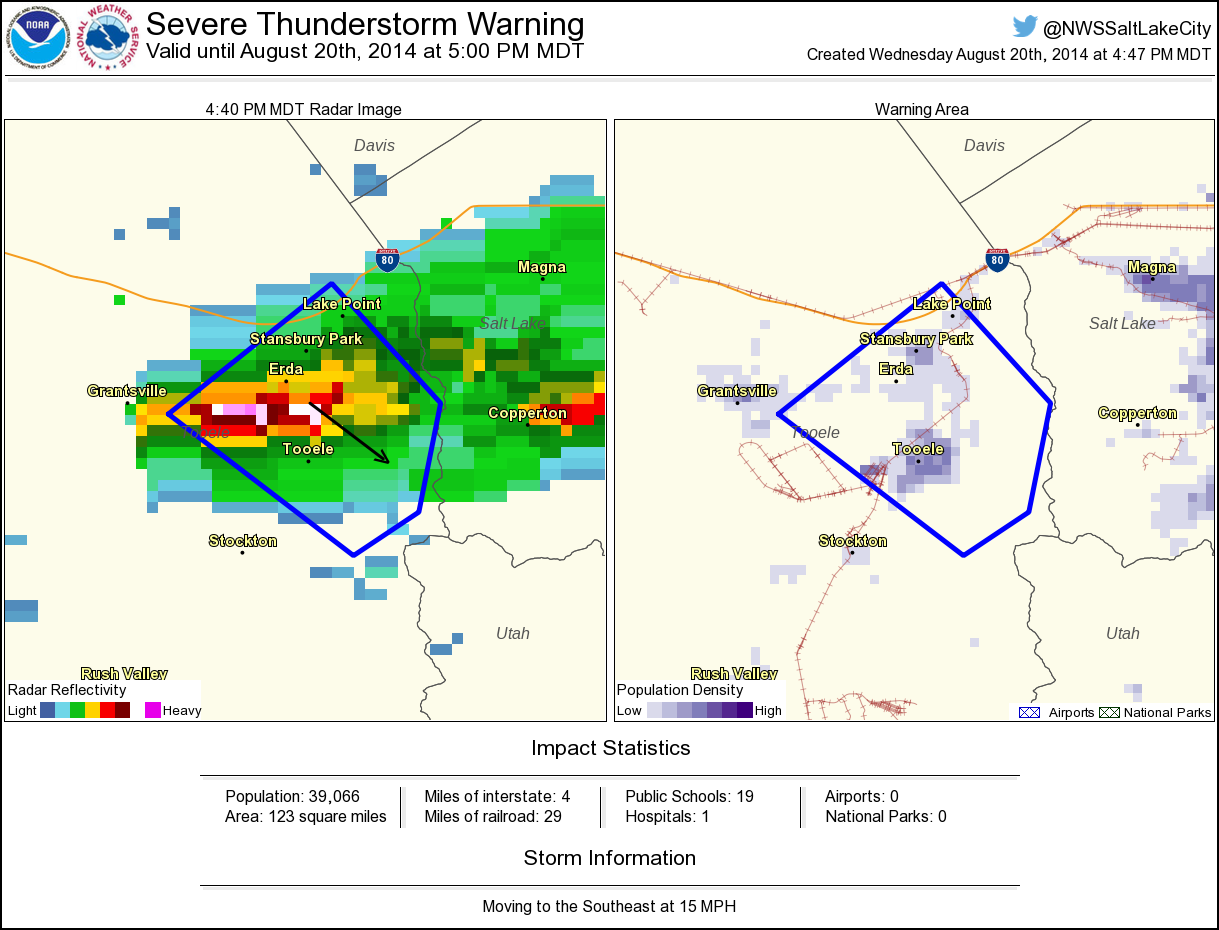 NWS Severe Tstorm on Twitter: "Severe Thunderstorm Warning ...