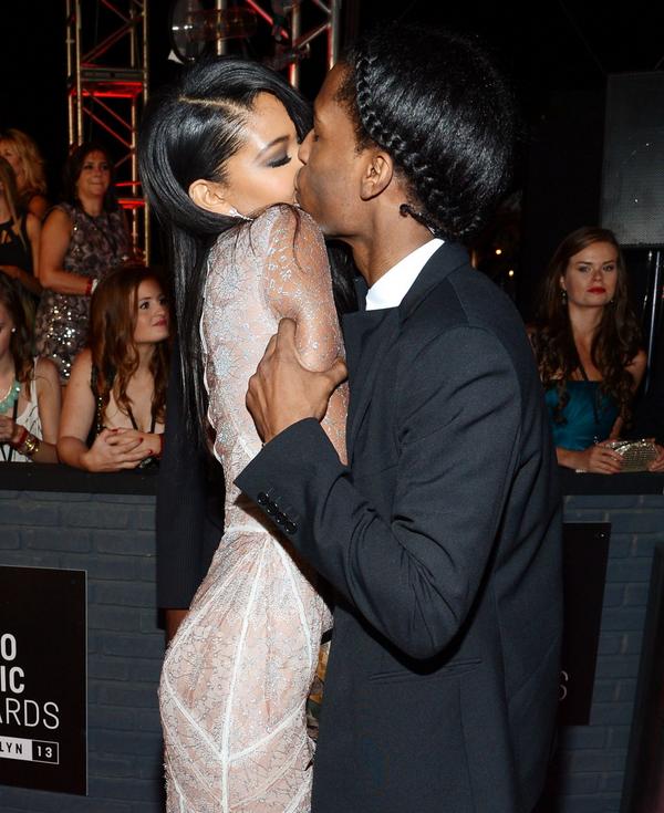 A$ap rocky &amp; bae, chanel iman pose for vogue - scoopnest.com