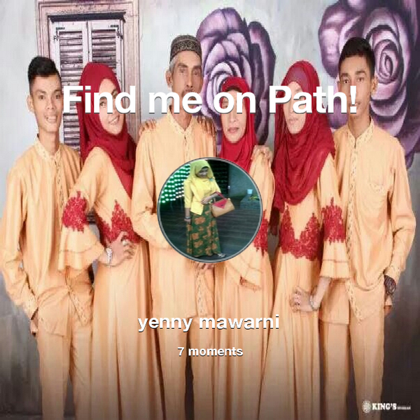 YeniMawarni's tweet photo. Find me on #Path now! Go to: http://t.co/PO015wQZGx! #thepersonalnetwork http://t.co/EGNTkycnxn