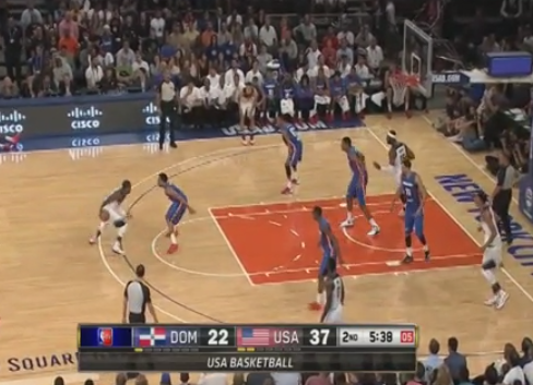 VIDEO: Kyrie Irving crosses over a defender &amp; hits a pull-up jumper. Is this even guard able? ble.ac/1tiTHXc