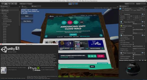 JoshEngebretson's tweet image. uWebKit2 running in 64bit Unity5 beta editor! Great work #unity3d Get uWebKit2 on GitHub: github.com/uWebKit/uWebKit