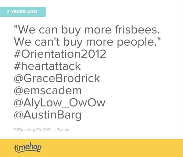 Sarah_Cappo's tweet photo. Never forget: @AustinBarg @gracebrodrick @AlyLow_OwOw @bryan3thomas @ichriska #Orientation2012 http://t.co/CJDwiVtg25
