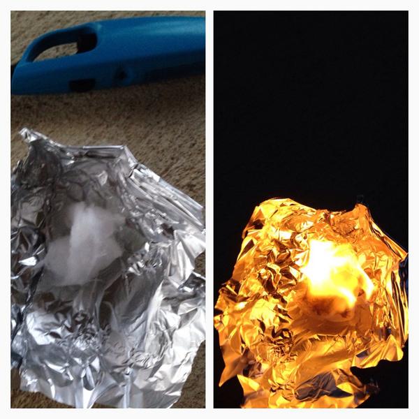 MilSpecPrep's tweet image. Fire lesson from my home group leader: a vaseline-cotton ball will burn for INSANE time period! Try it. #preppertalk