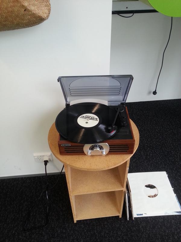 NotThatSmith's tweet image. My records finally getting played at the #LifeHackLabs space!