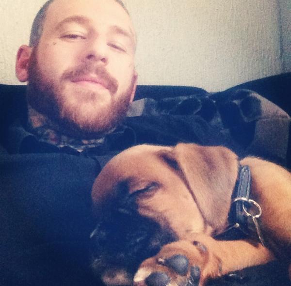 Ink_redibleman's tweet photo. Me and my little boy #boxer #boxerpuppy #bestfriend #love #bestdog http://t.co/CBI1GqR6lr