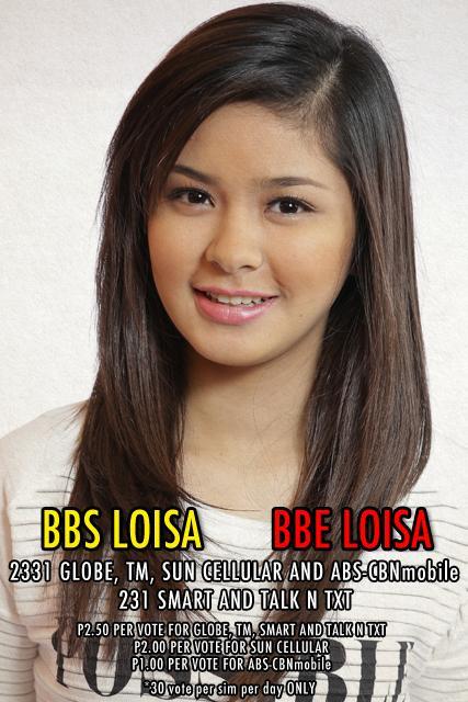 makaloisa's tweet photo. "@_PBBALLIN: Si Loisa nga ba ang karapatdapat na mapabilang sa BIG 4, bakit? #PBBPowerToVote http://t.co/DPhxXosbzq"
#PRAYandVOTEforLOISA