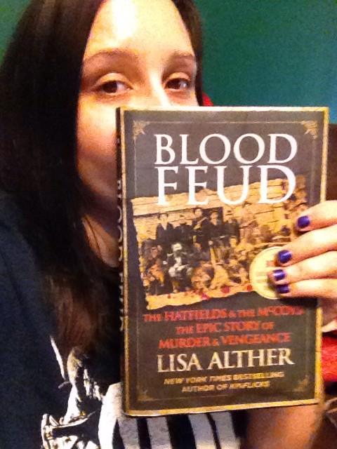 MDBTrumpet's tweet photo. #BloodFeud #LisaAlther #Hatfields #McCoys #BookSelfie #Hardcover #OneOfMyDadsBooks #Nonfiction #TugFork http://t.co/Lo9HpZbWBD