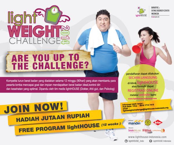 liputan6dotcom's tweet image. Ingin turun berat badan dengan mudah plus menangkan hadiah puluh juta rupiah, ikuti #LWC2014 lighthouse-indonesia.com/LWC2014