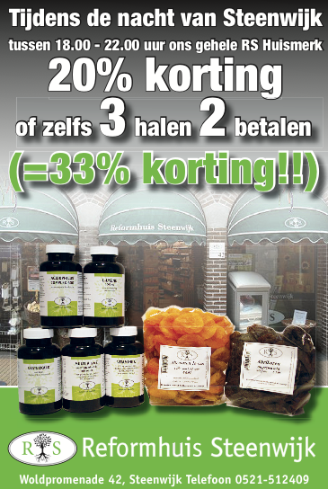 Vanavond winkels open tot 22.00 uur. Hoge kortingen tijdens NVS