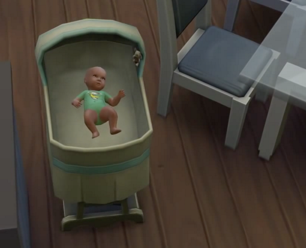 Sims4inth's tweet photo. เปลเด็กใน #TheSims4 ภาคนี้จะมีหน้าตาแบบนี้ เวลาจะทำอะไรกับฌด็กต้องทำผ่านเปลหมดเลย http://t.co/gbuyEOy3Y8