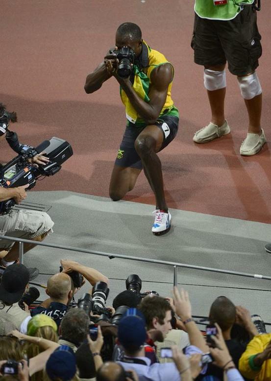 Happy 28th Birthday to todays über-fast celebrity w/an über-cool camera: Olympic sprinting gold medalist USAIN BOLT 