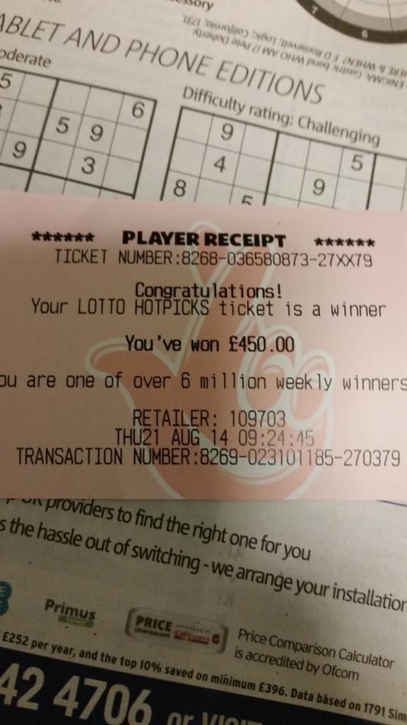 lotto hotpicks ticket price