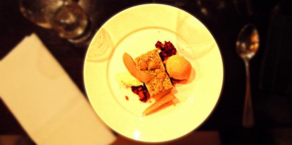 WhyWellington's tweet photo. Pistachio Shortcake, Pear, Vanilla Mascarpone and Salted Butter Caramel Ice Cream. @CobarRestaurant's @wellyonaplate http://t.co/IznjElClmC
