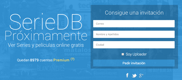 PedirInvitacion's tweet image. "Regalamos 10.000 invitaciones de cuenta Premium para seriedb.com  !
No te quedes sin!