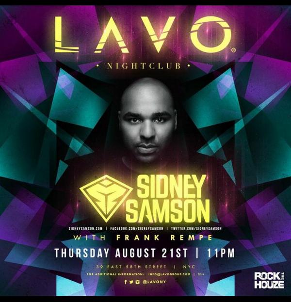 sidneysamson's tweet image. Omw to #NYC tonight @LavoNY call in sick tomorrow