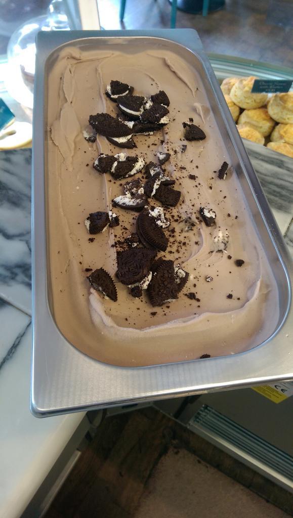 Why don't you pop in and try our new #OreoGelato? £1.50 per scoop £1.70 per scoop in a cone. #Hexham