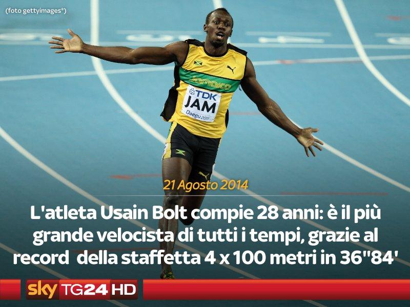   Usain compie oggi 28 anni.  Happy birthday Usain!!! +28  