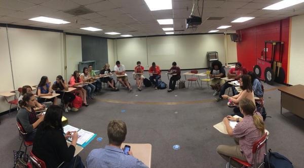 CCCHSStuGov's tweet photo. Great discussions in #CCStuGov15 #LeaderSquad http://t.co/gJS0ChRf1g
