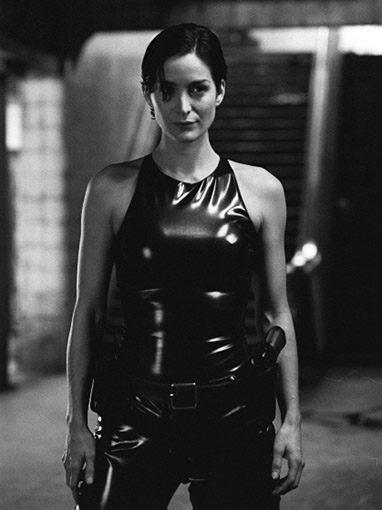   to the woman who made PVC look sexy and spiritual... Trinity aka Carrie Anne Moss turns 47 today. 