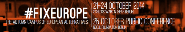 long time no use of #fixeurope tag. It's back! <a href="/EuroAlter/">European Alternatives</a> working hard on Autumn Campus 21-24 Oct near Berlin - STD!