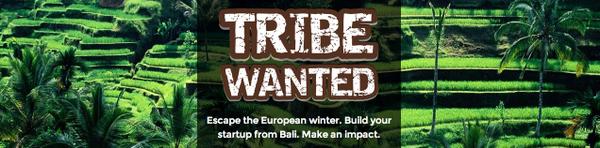 weHibernate's tweet image. Escape the European winter. Build your startup from Bali. Make an impact. Interested? tribewanted.launchrock.co