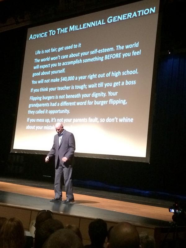 KellyVarhola's tweet image. Enjoying Kevin Tutt! #rooconvocation #generationx