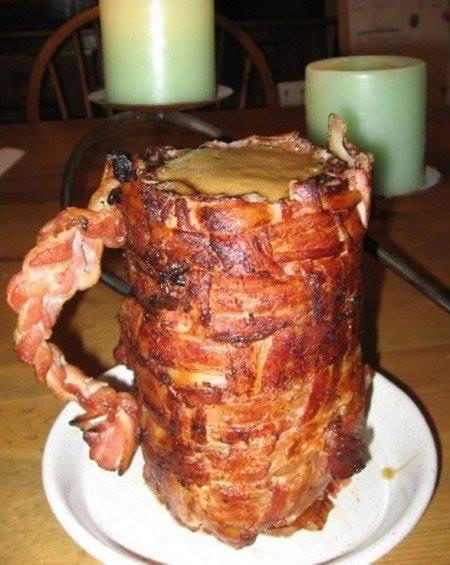 jondmaas's tweet photo. @goodappetite A bacon mug filled with cheddar cheese. Instant pleasure and probably instant cardiac arrest. http://t.co/fqDXFZwyMh