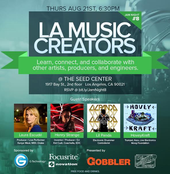 electrocreative's tweet photo. Tonight! EC presents at the @lamusiccreators meet up in DTLA! @alluxemusic @iamlilpanda @benhovey perform live 6:30 http://t.co/4acNnWUDvR